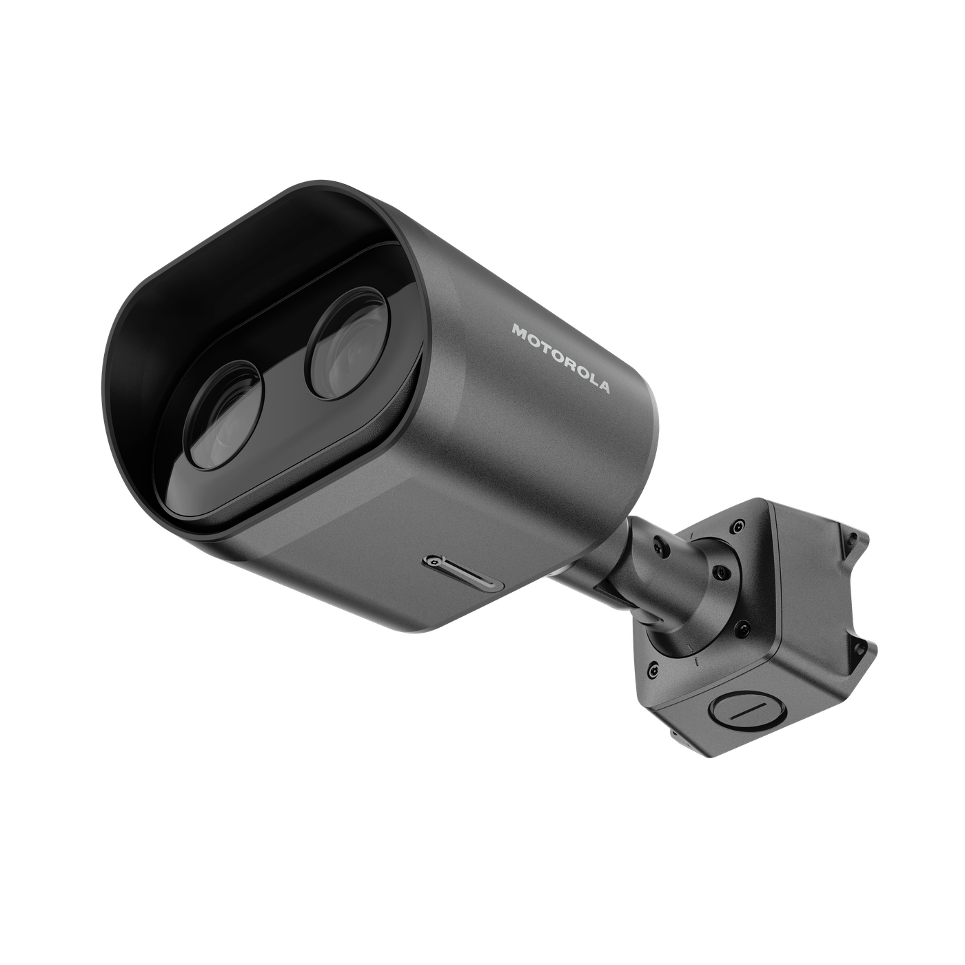 Motorola Solutions L6D fixed dual-purpose license plate reader camera on a wall mount